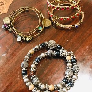 assorted blings..3 alex and ani and others